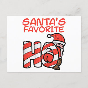 Santas Favourite Funny Naughty Adult Christmas Xma Holiday Postcard
