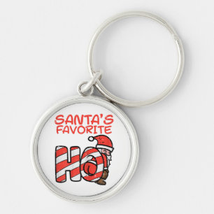Santas Favourite Funny Naughty Adult Christmas Xma Keychain