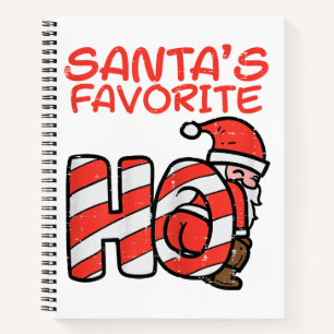 Santas Favourite Funny Naughty Adult Christmas Xma Notebook