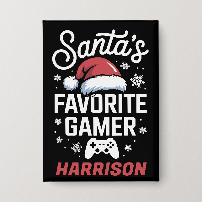 Santa's Favourite Gamer Personalized Gaming Xmas (Front)