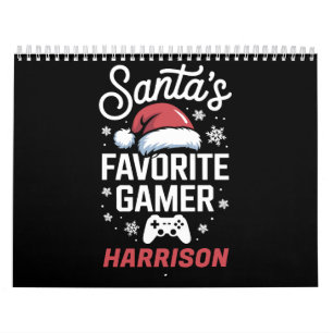 Santa's Favourite Gamer Personalized Gaming Xmas Calendar