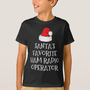 Santa's Favourite Ham Radio Operator Christmas Hat T-Shirt
