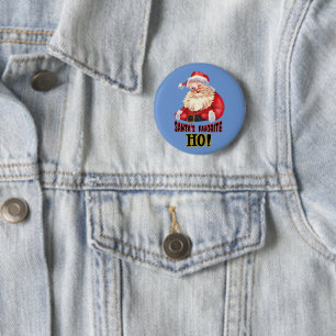 Santa's Favourite Ho 2 Inch Round Button