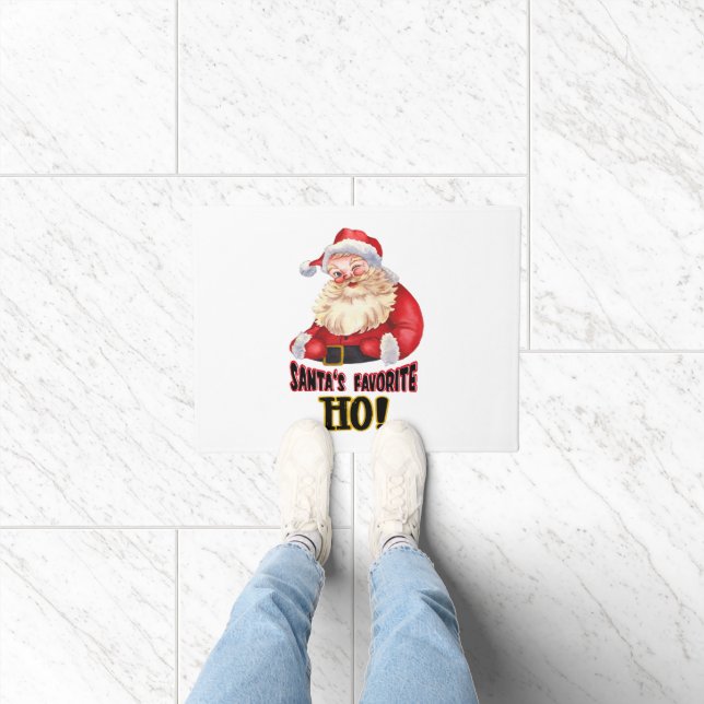 Santa's Favourite Ho Doormat (Indoor)