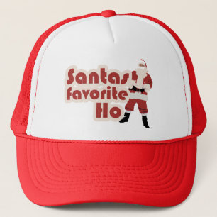 Santas Favourite Ho Funny Christmas Trucker Hat