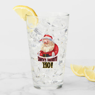 Santa's Favourite Ho Glass