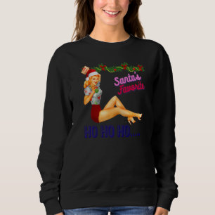 Santa's Favourite Ho Ho Ho Nice Naughty Dirty Joke Sweatshirt