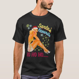 Santa's-Favourite-Ho Ho Ho Nice Naughty Dirty Joke T-Shirt