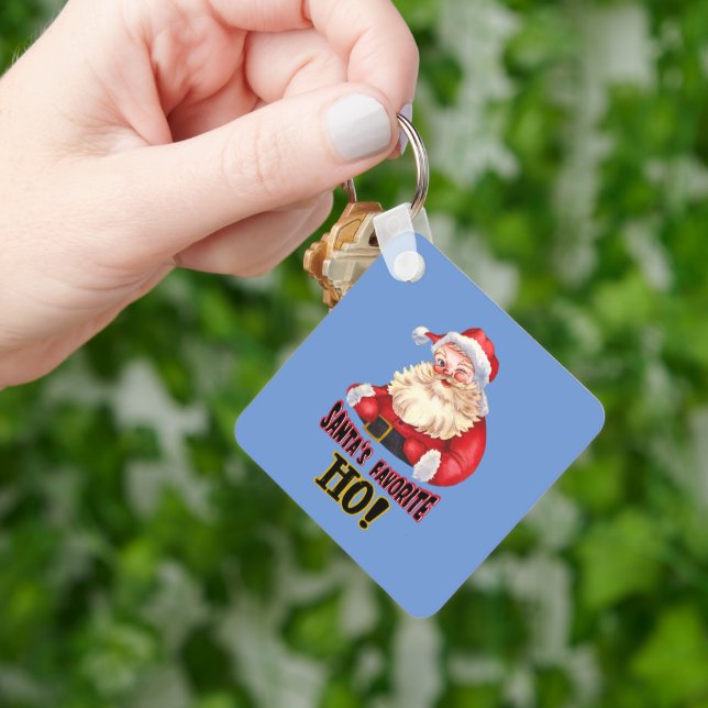 Santa's Favourite Ho Keychain (Hand)