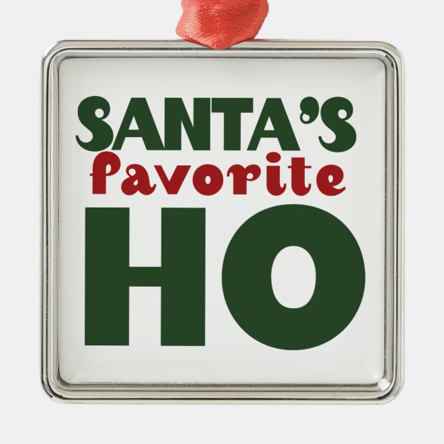 Santas Favourite HO Metal Ornament (Front)