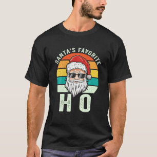 Santa's Favourite Ho Pun Funny Christmas Adult Jok T-Shirt