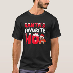 Santas Favourite Ho Santa Brussels Griffon Dog Gif T-Shirt