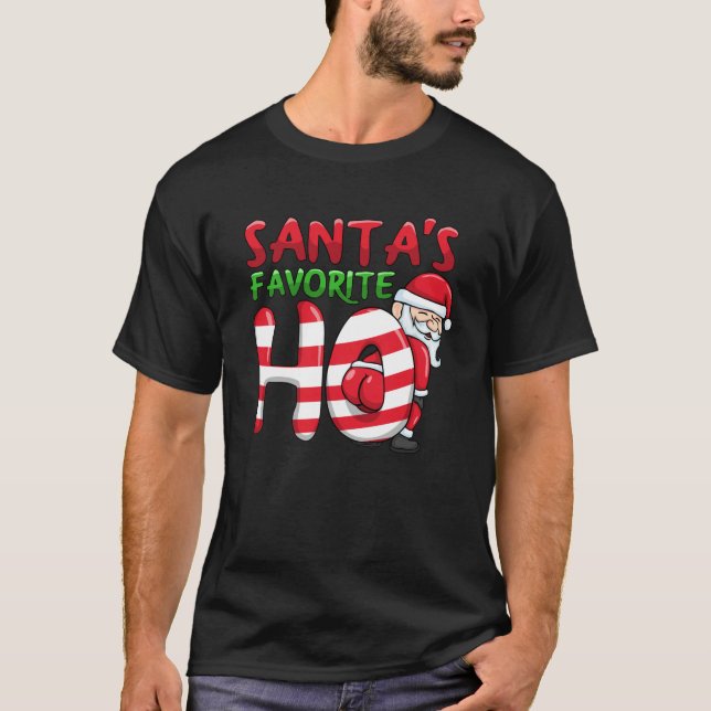 Santas Favourite Ho Santa favourite Ho Funny Girls T-Shirt (Front)