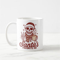 Santa's Favourite Ho Skeleton Snarky Christmas