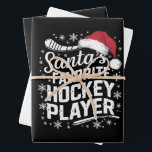 Santa's Favourite Hockey Player Pajama Christmas  Wrapping Paper Sheet<br><div class="desc">Santa's Favourite Hockey Player Pajama Christmas Gift</div>