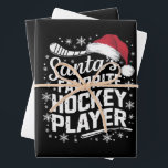 Santa's Favourite Hockey Player Pajama Christmas  Wrapping Paper Sheet<br><div class="desc">Santa's Favourite Hockey Player Pajama Christmas Gift</div>