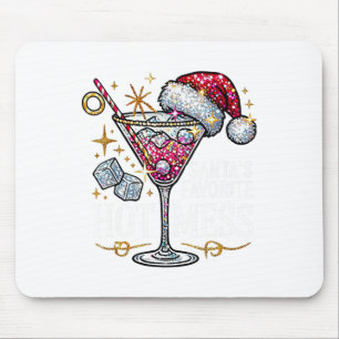 Santa's Favourite Hot Mess Christmas Holiday Marga Mouse Pad