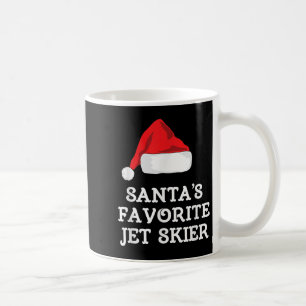 Santas Favourite Jet Skier Christmas Xmas Skiing S Coffee Mug