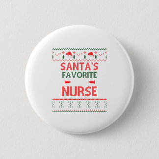 Santa's Favourite L&D Nurse Christmas La 2 Inch Round Button
