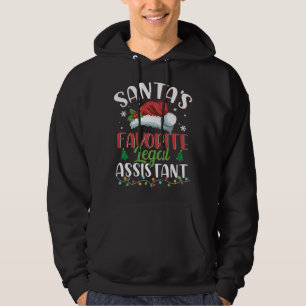 Santa's Favourite Legal Assistant Christmas Santa  Hoodie