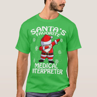Santas Favourite Medical Interpreter Christmas T-Shirt