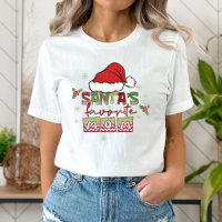 Santa's Favourite Mom T-shirt, Cristmas Mama Gift