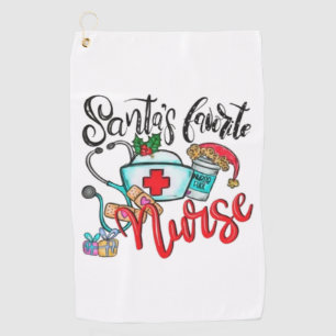 santas favourite nurse  1 golf towel