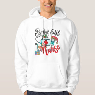 santas favourite nurse  1 hoodie