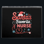 Santa's Favourite Nurse Christmas  Calendar<br><div class="desc">Santa's Favourite Nurse Christmas</div>