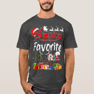 Santa's Favourite Nurse Christmas T-Shirt