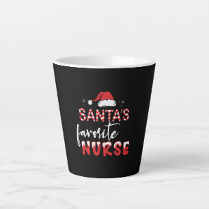 Santa's Favourite Nurse Latte Mug