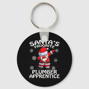 Santa's Favourite Plumber Apprentice Christmas  Keychain