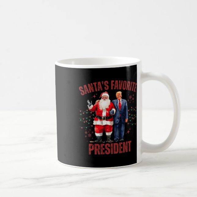 Santa's Favourite President Christmas Funny Trump  Coffee Mug (Right)