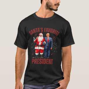 Santa's Favourite President Christmas Funny Trump T-Shirt