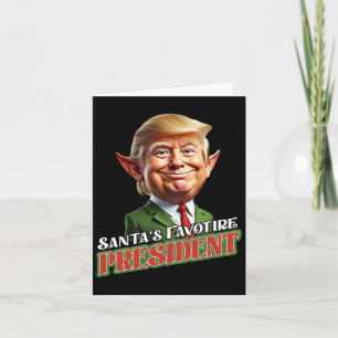 Santa's Favourite President Donald Trump Elf Chris Card