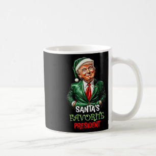 Santas Favourite President Funny Santa Trump 2024 Coffee Mug