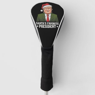 Santa's Favourite President Funny Trump Christmas Golf Head Cover
