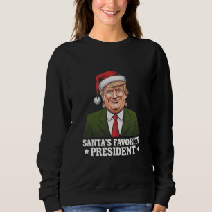 Santa's Favourite President Funny Trump Christmas Sweatshirt