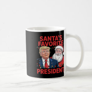 Santa's Favourite President Santa Trump Dance Chri Coffee Mug