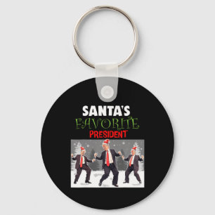 Santa's Favourite President Santa Trump Dance Funn Keychain