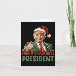 Santa's Favourite President Trump Christmas 2024  Card