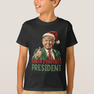 Santa's Favourite President Trump Christmas 2024 T-Shirt