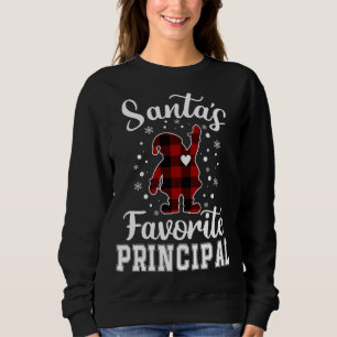 Santa's Favourite Principal Funny Christmas Men's Sweatshirt