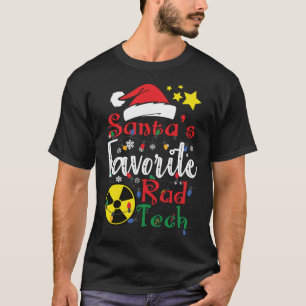 Santa's Favourite Rad Tech, Radiology Tech Christm T-Shirt