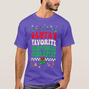 Santas Favourite Respiratory Therapist Retro Chris T-Shirt
