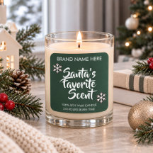 Santa's Favourite Scent | Modern Candle Labels
