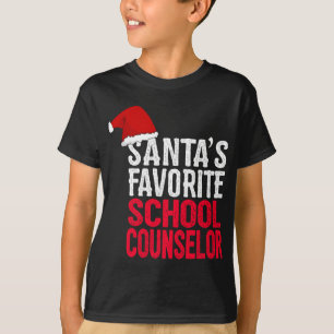 Santa's Favourite School Counsellor Cute Christmas T-Shirt
