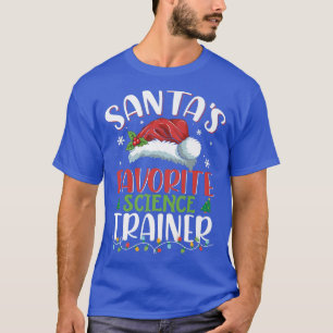 Santa's Favourite Science Teacher Christmas Santa  T-Shirt