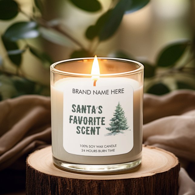 Santa's Favourite Smell | Modern Candle Labels (Creator Uploaded)