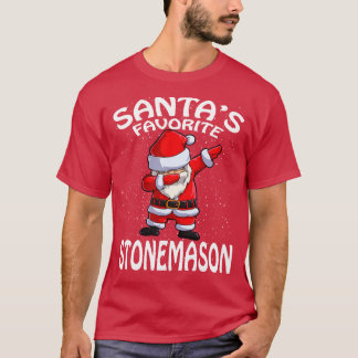 Santas Favourite Stonemason Christmas T-Shirt